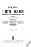 Rivista di diritto agrario