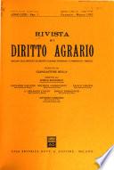 Rivista di diritto agrario