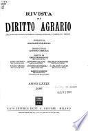 Rivista di diritto agrario