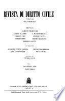 Rivista di diritto civile
