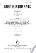 Rivista di diritto civile
