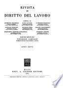 Rivista di diritto del lavoro