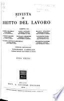 Rivista di diritto del lavoro