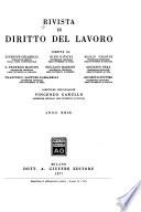 Rivista di diritto del lavoro