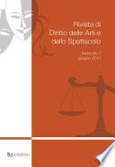 Rivista di Diritto delle Arti e dello Spettacolo N. 1/2017