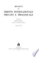 Rivista di diritto internazionale privato e processuale