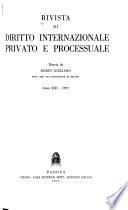 Rivista di diritto internazionale privato e processuale