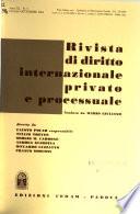 Rivista di diritto internazionale privato e processuale