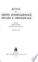 Rivista di diritto internazionale privato e processuale