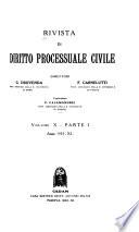 Rivista di diritto processuale civile