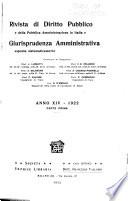 Rivista di diritto pubblico e della pubblica amministrazione in Italia