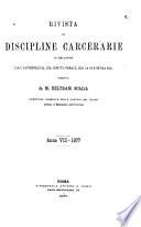 Rivista di discipline carcerarie in relazione con l'antropologia, col diritto penale, con la statistica ecc