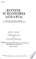 Rivista di economia agraria