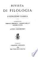 Rivista di filologia classica