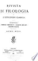 Rivista di filologia e d'istruzione classica