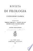Rivista di filologia e di istruzione classica
