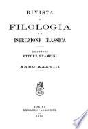 Rivista di filologia e di istruzione classica