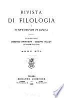 Rivista di filologia e di istruzione classica