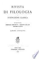 Rivista di filologia e di istruzione classica
