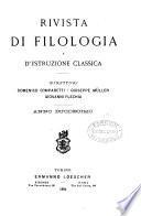 rivista di filologia