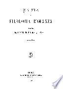 Rivista di filologia romanza