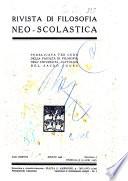 Rivista di filosofia neo-scolastica
