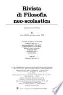 Rivista di filosofia neo-scolastica