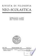 Rivista di filosofia neo-scolastica