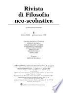 Rivista di filosofia neo-scolastica
