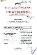 Rivista di fisica, matematica e scienze naturali