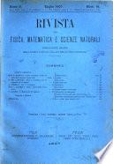 Rivista di fisica, matematica e scienze naturali