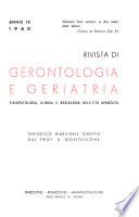 Rivista di gerontologia e geriatria