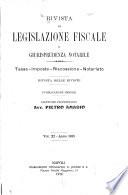 Rivista di legislazione fiscale e giurisprudenza notarile