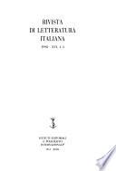 Rivista di letteratura italiana