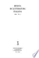 Rivista di letteratura italiana