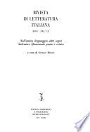 Rivista di letteratura italiana