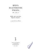 Rivista di letteratura italiana