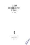 Rivista di letteratura italiana