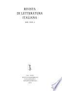 Rivista di letteratura italiana