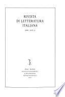 Rivista di letteratura italiana