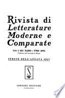 Rivista di letterature moderne e comparate