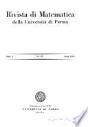 Rivista di matematica della Università di Parma