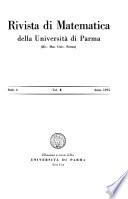 Rivista di matematica della Università di Parma