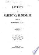 Rivista di matematica elementare
