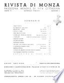 Rivista di Monza rassegna mensile di vita cittadina e bollettino di statistica del comune di Monza