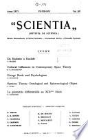 Rivista di scienza, organo internazionale di sintesi scientifica