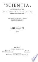 Rivista di scienza, Scientia