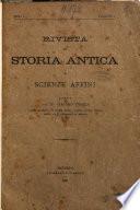Rivista di storia antica e scienze affini