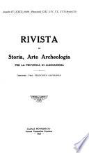 Rivista di storia, arte, archeologia per le province di Alessandria e Asti