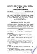 Rivista di storia della chiesa in Italia